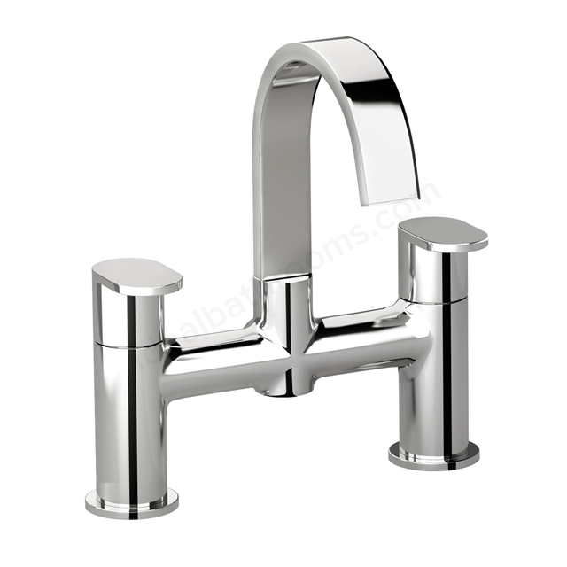 Essential Osmore Bath Filler 1 Tap Hole - Chrome