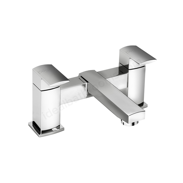 Essential Paron Bath Filler 2 Tap Holes - Chrome