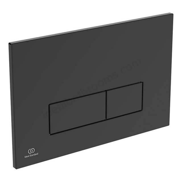 Ideal Standard Oleas M2 mechanical dual flushplate;   Black