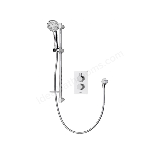 Aqualisa Dream concealed thermostatic mixer single outlet with adj kit-Round