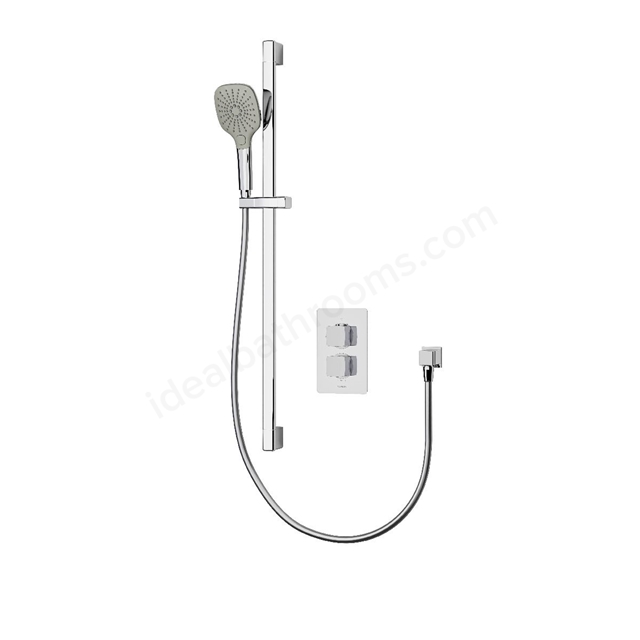 Aqualisa Dream concealed thermostatic mixer single outlet With Adj kit-Square