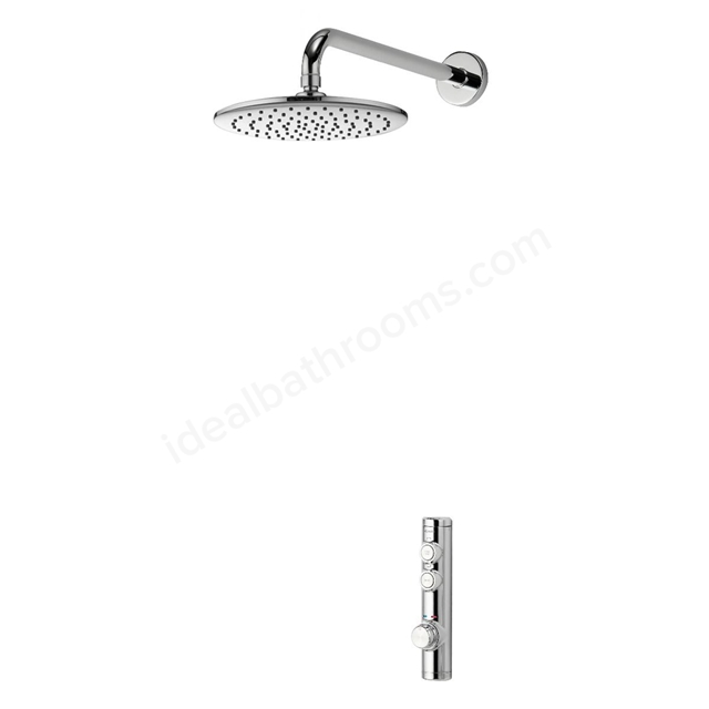 Aqualisa iSystem Smart Concealed with Wall Fixed head - HP/Combi