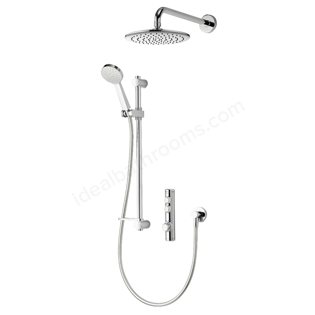 Aqualisa iSystem Smart Concealed Shower Valve w/ Adjustable and Fixed Shower Heads (HP/Combi)