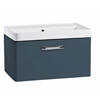 Tavistock Compass 800mm Wall Mounted Vanity Unit; 2 Doors - Oxford Blue