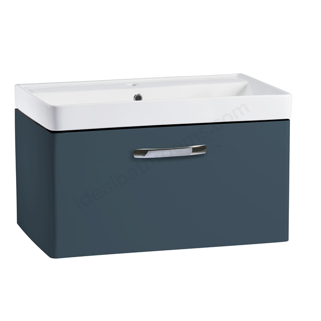 Tavistock Compass 800mm Wall Mounted Vanity Unit; 2 Doors - Oxford Blue