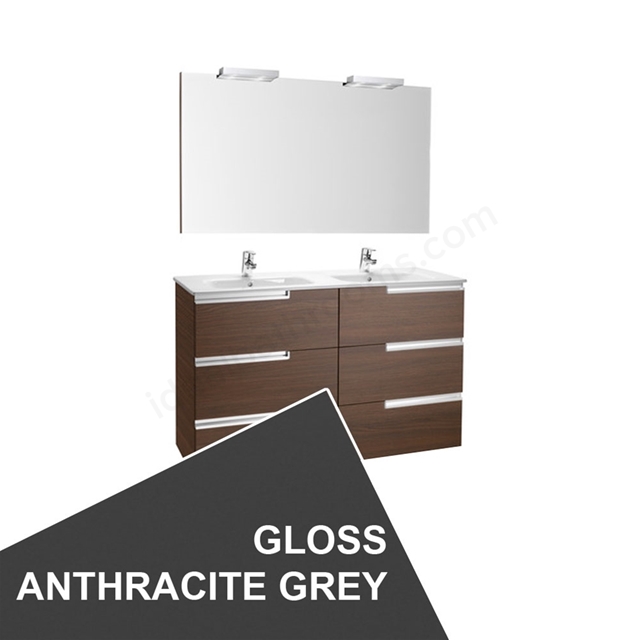 Roca VictoriaN Wall Hung 3 Drawer; 1200mm Wide Washbasin Unit with a