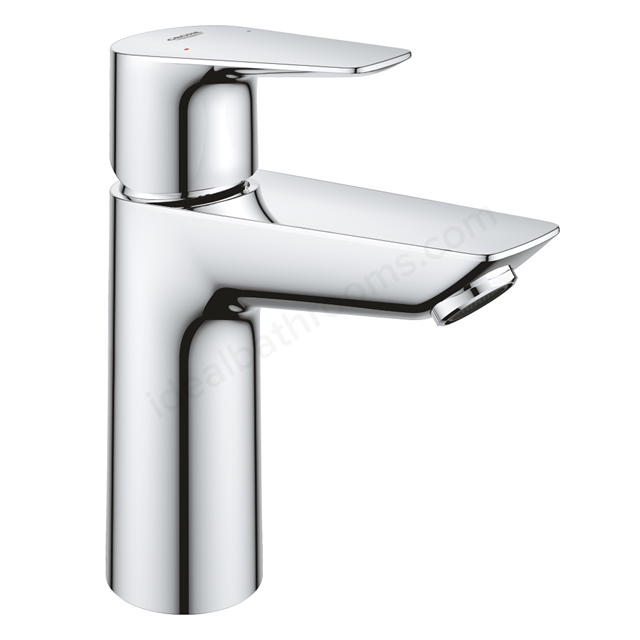 Grohe BauEdge; m-size; smooth body basin tap w/ pop up waste 