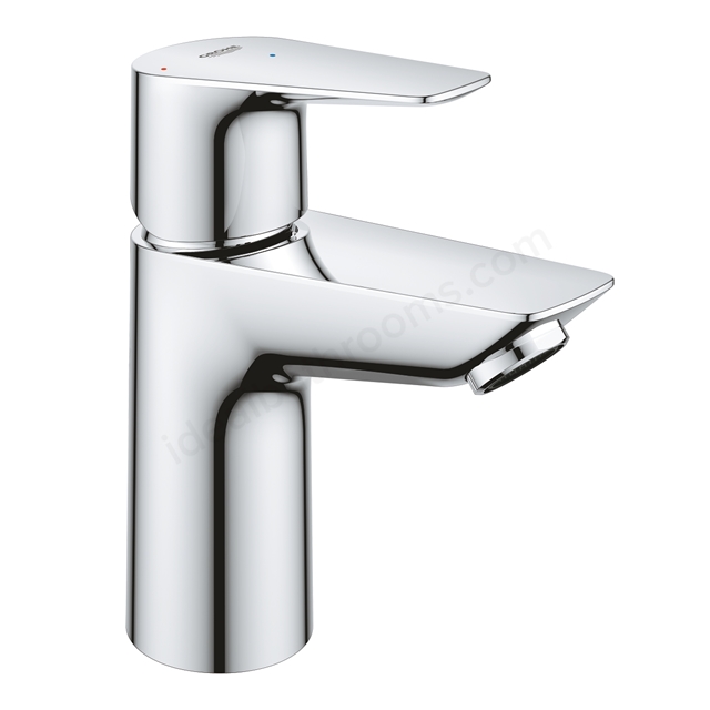 Grohe BauEdge; s-size; cold start; smooth body basin tap