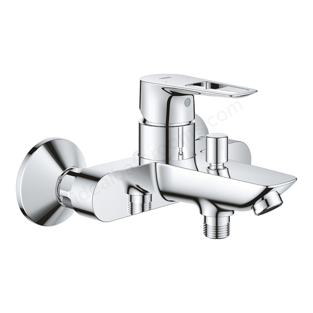 Grohe BauLoop Single Lever Bath Shower Mixer Tap - Chrome