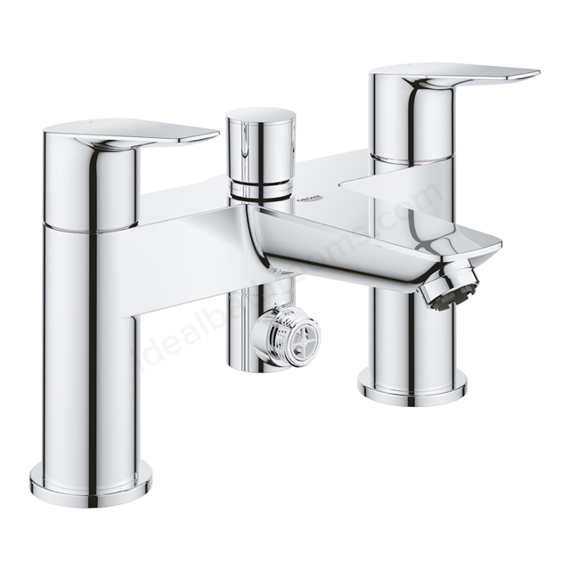 Grohe BauEdge Dual Lever Bath Shower Mixer - Chrome