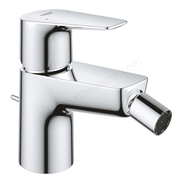 Grohe BauEdge; Bidet Mixer with Eco Joy pop up waste set 