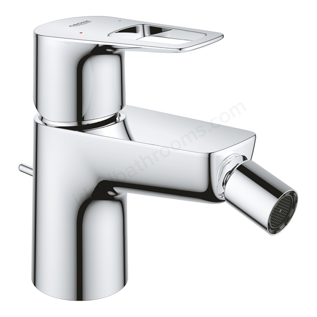 Grohe BauLoop; Bidet Mixer with Eco Joy pop up waste set 