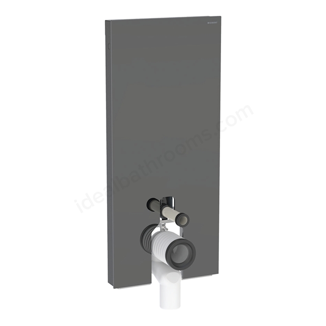 Geberit Monolith Plus for BTW WC; 114cm; Lava Glass; Black Chrome