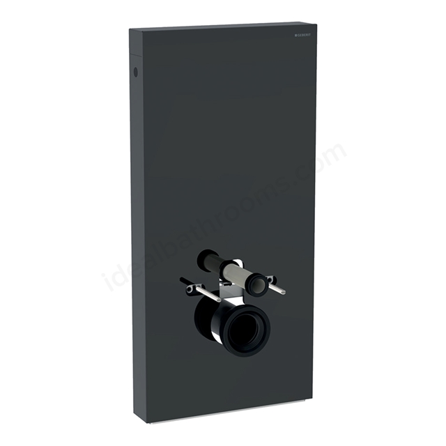 Geberit Monolith wall-hung WC 101 cm - Lava Glass/Black Chrome