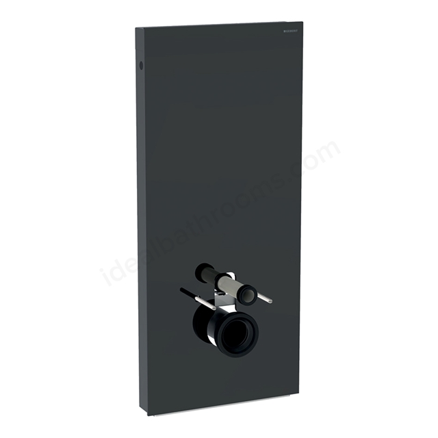 Geberit Monolith wall-hung WC; 114 cm - Lava Glass/Black Chrome