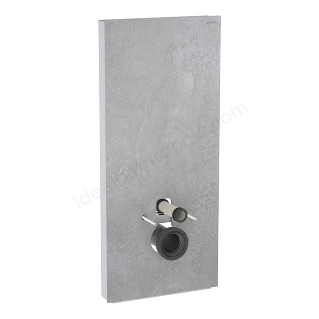Geberit Monolith wall-hung WC114 cm - Stoneware Concrete/Aluminium