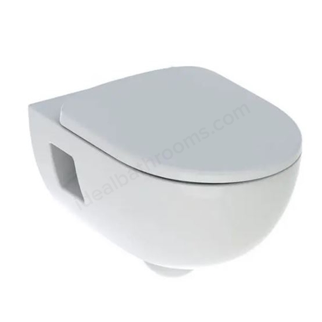 Geberit Selnova Rimfree Wall-hung WC Pack; w/ Pan and Quick Release Seat