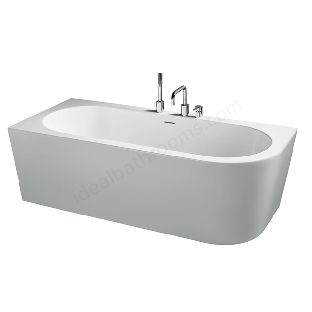 Ideal Standard Retail Adapto 178 x 78cm asymmetric double ended bath with clicker waste and slotted overflow; no tapholes - left hand
