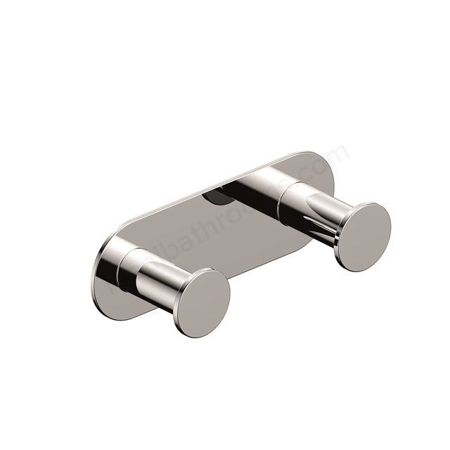 RAK Ceramics Petit Round Double Robe Hook Chrome