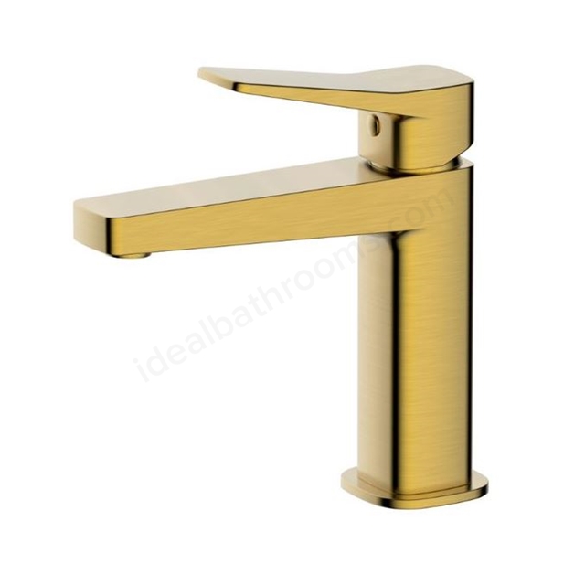 RAK Ceramics Petit Square Standard Basin Mixer (Brushed Gold)