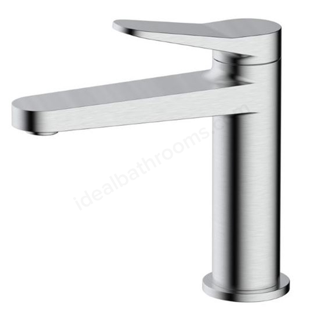 RAK Ceramics Petit Round Standard Basin Mixer (Brushed Nickel)