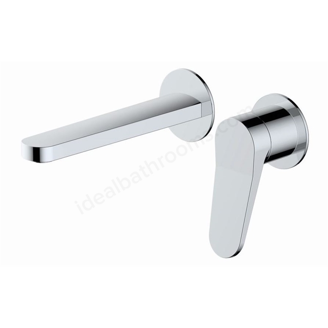 RAK Ceramics Petit Round Wall Mounted Single Lever Basin Mixer (Chrome)