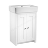 Tavistock Lansdown 575mm Freestanding Vanity Unit; 2 Doors -  Linen White