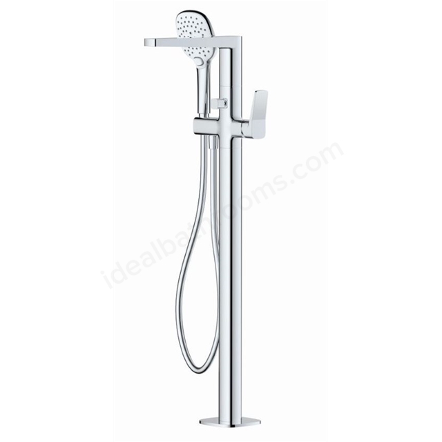 RAK Ceramics Petit Square Floorstanding Bath Shower Mixer - Chrome