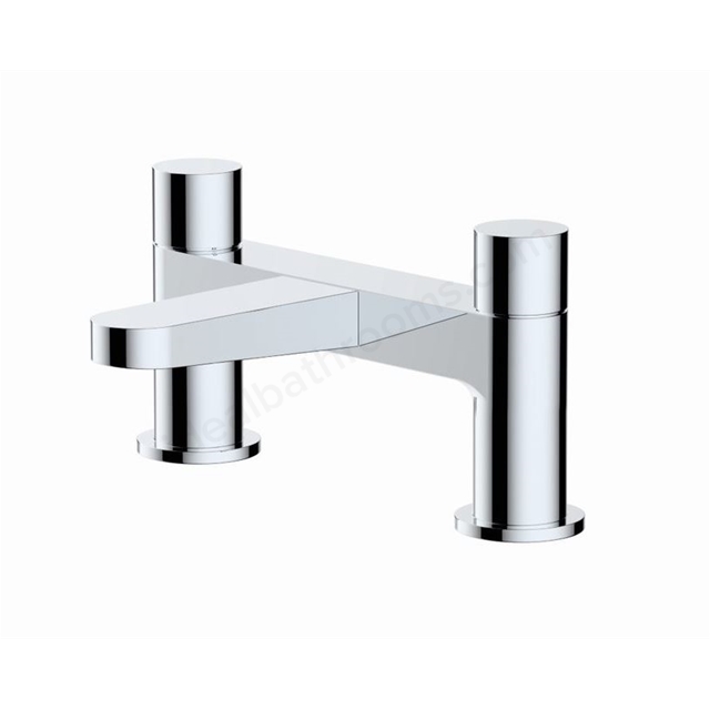 RAK Ceramics Petit Round Deck Bath Filler - Chrome