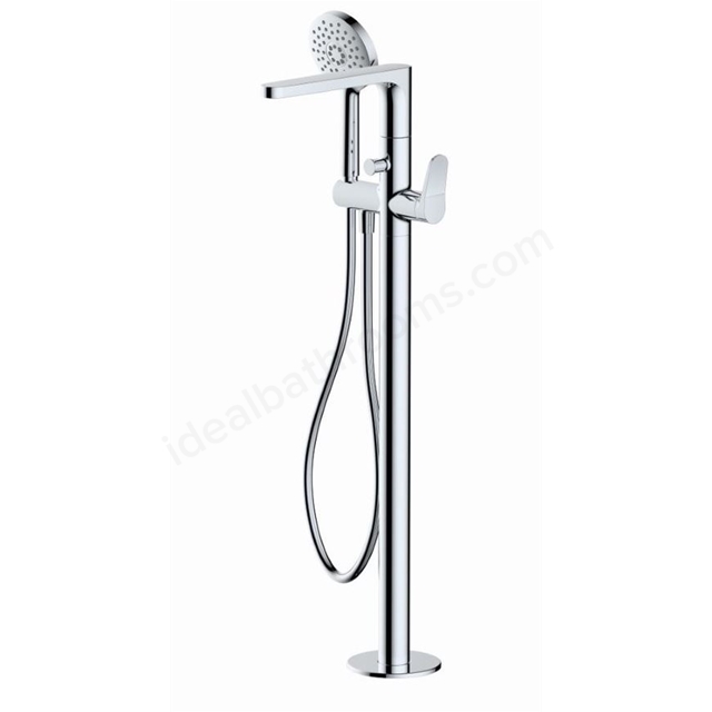 RAK Ceramics Petit Round Floorstanding Bath Shower Mixer - Chrome