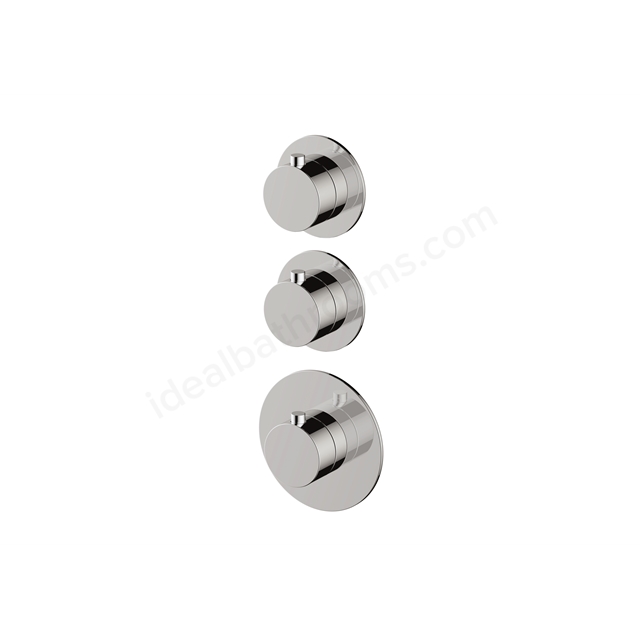 RAK Ceramics Petit Round Concealed Diverter; Single outlet (Chrome)