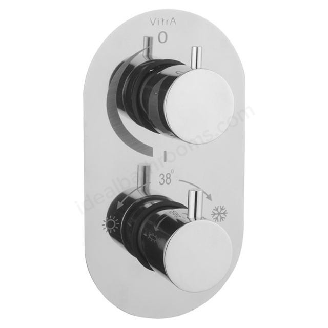 VitrA Round; Thermostatic Shower Mixer 1 Way