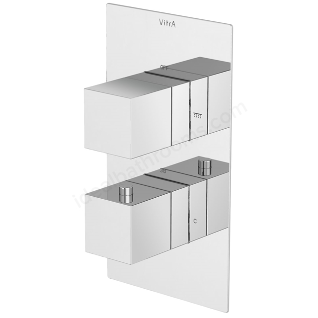VitrA Square; Thermostatic Shower Mixer; 2 Way