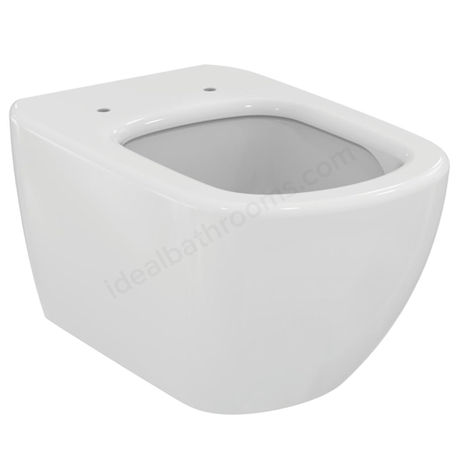Ideal Standard Retail Tesi wall hung WC bowl with Aquablade technology; silk white