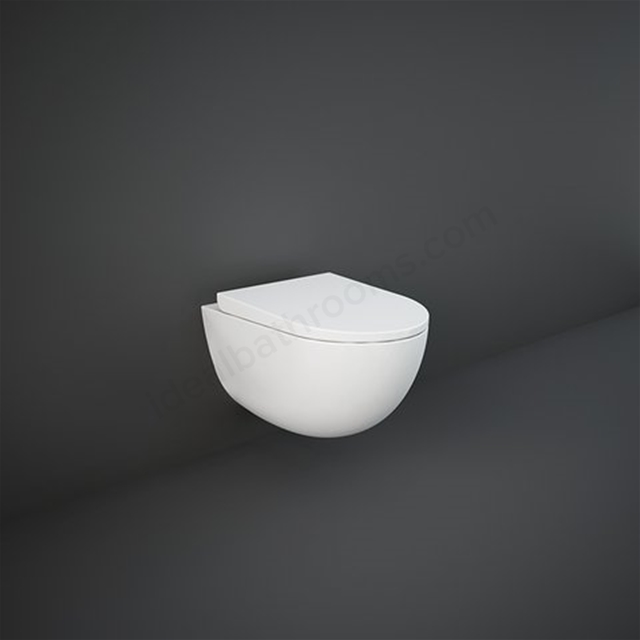 RAK Caramics Des Rimless Wall Hung WC Pan - White