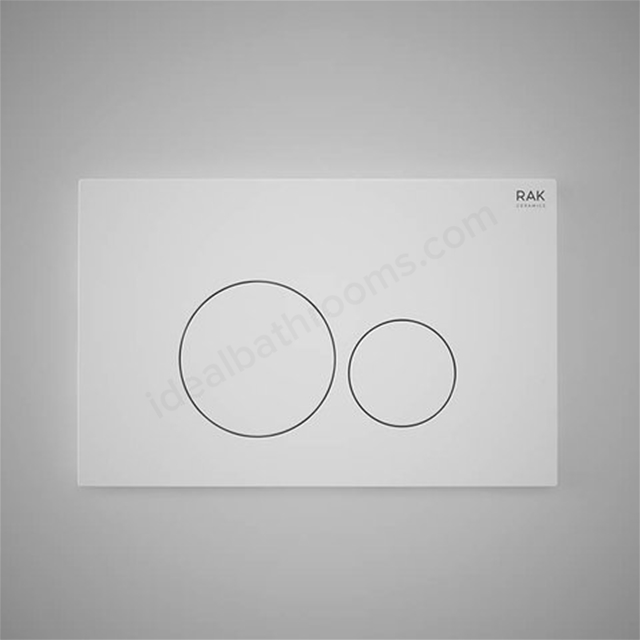 RAK Ceramics Ecofix Flush Plate with round push (Matt White)