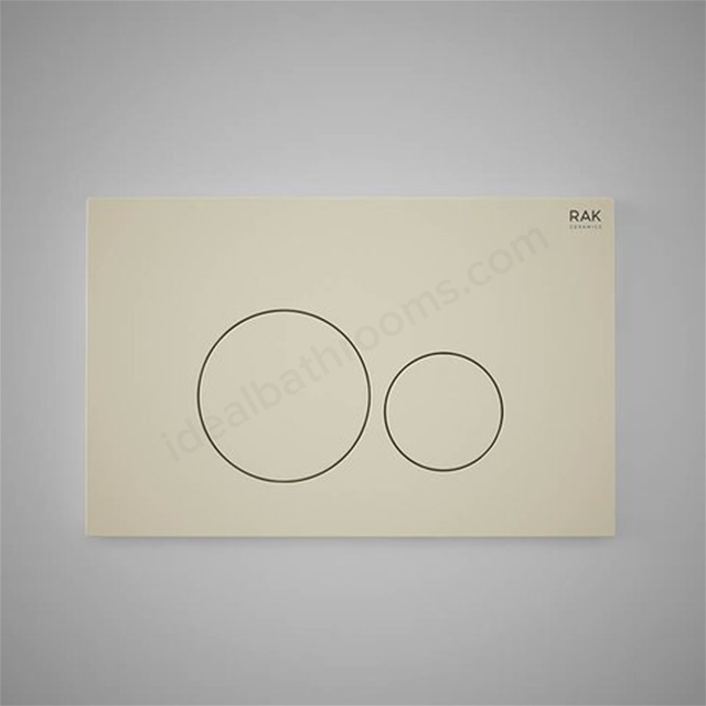 RAK Ceramics Ecofix Flush Plate with round push (Matt Greige)
