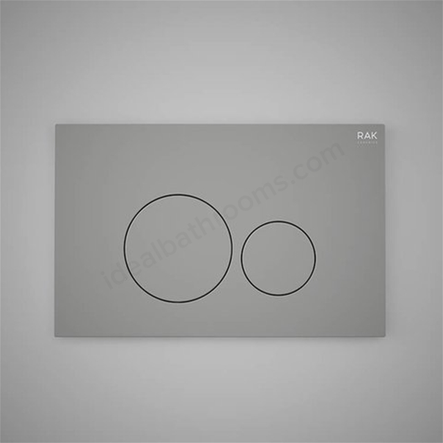 Rak matt chrome flush plate with rectangular chrome round push plates 