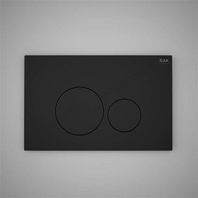 RAK Ceramics Ecofix Flush Plate with round push (Matt Black)