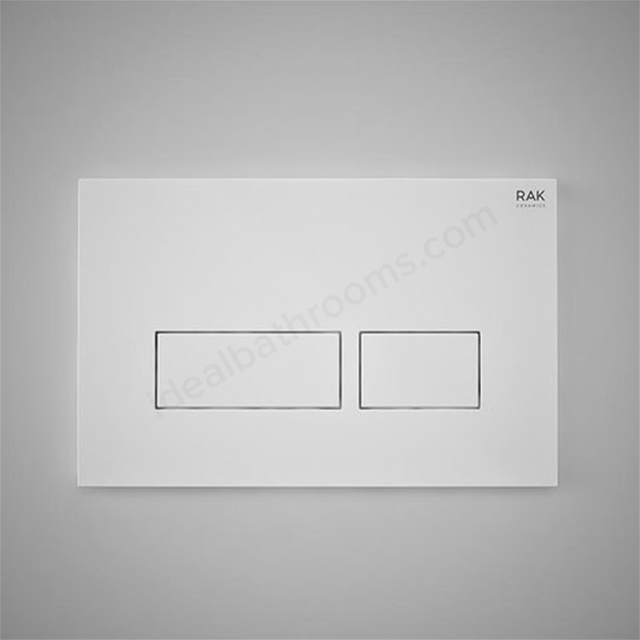 RAK Ceramics Ecofix Flush Plate with rectangular push (Matt White)