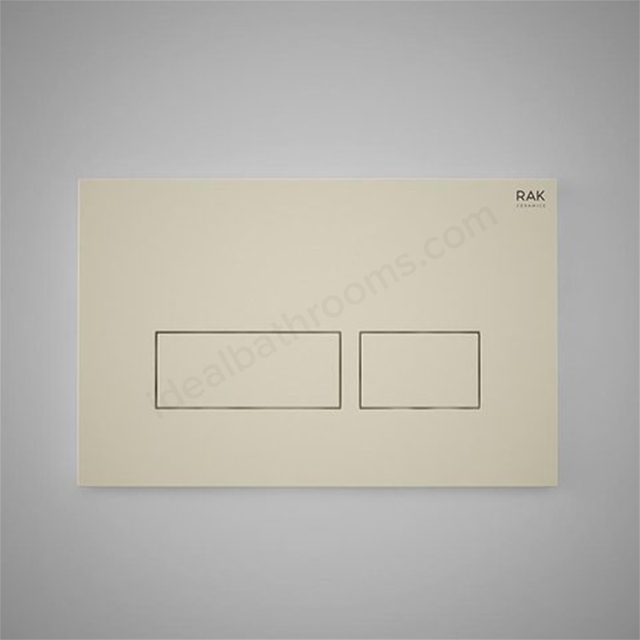 RAK Ceramics Ecofix Flush Plate with rectangular push (Matt Greige)