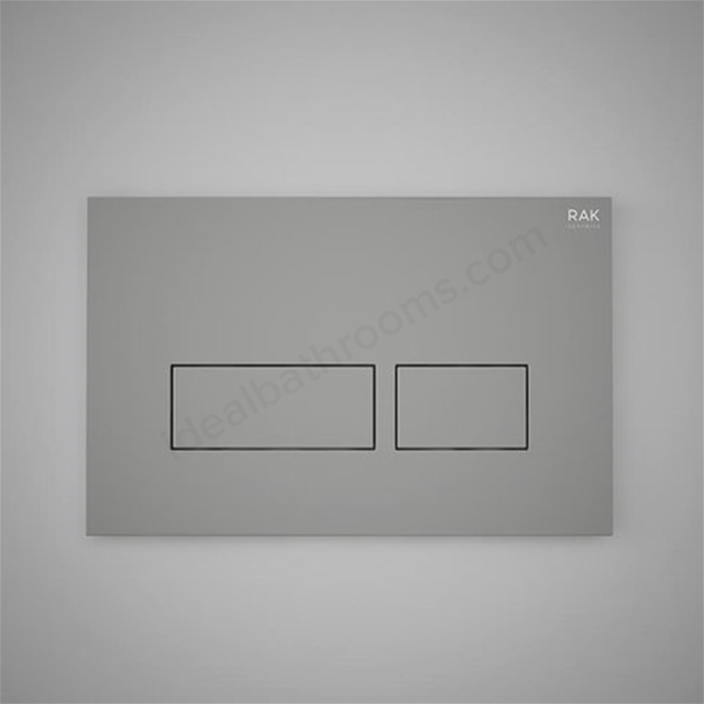 RAK Ceramics Ecofix Flush Plate with rectangular push (Matt Grey)