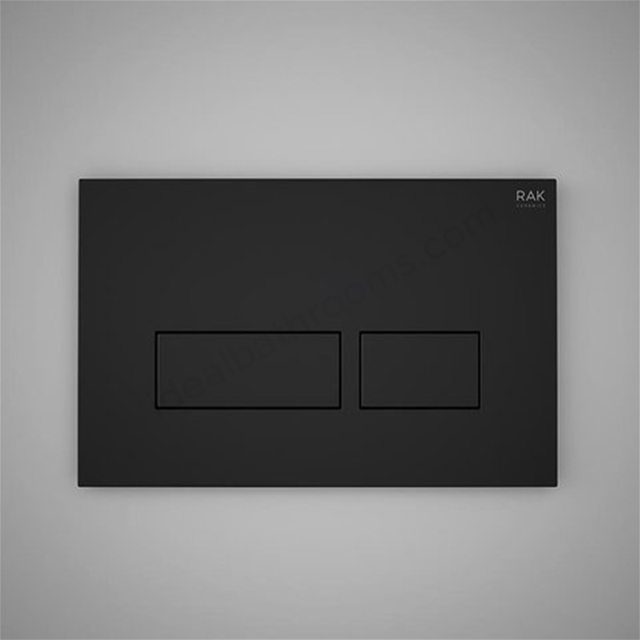 RAK Ceramics Ecofix Flush Plate with rectangular push (Matt Black)