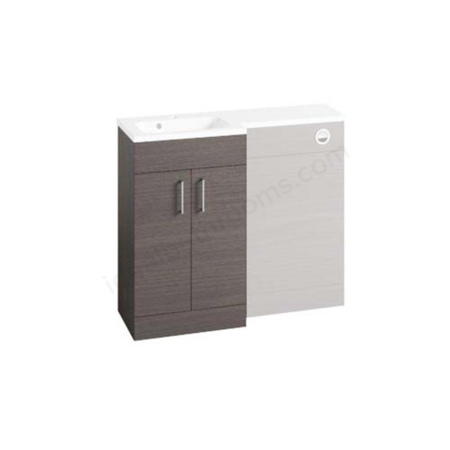 Tavistock Nexus 500mm Vanity Unit for L-Shape Config; 2 Doors - Urban Grey