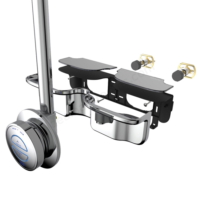 Aqualisa Retrofit Quartz Classic Shower Rail Kit with Smart Digital