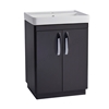 Tavistock Compass 600mm 2 Door Vanity Unit - Gloss Clay