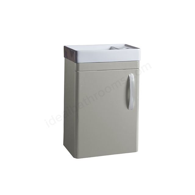 Tavistock Compass 450mm Wall Mounted Cloakroom Unit - Light Grey