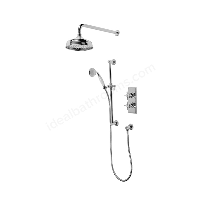 Tavistock Cheltenham Concealed Dual Function Shower Valve with Shower Head & Handset - Chrome