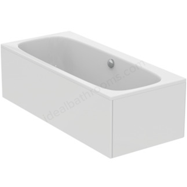 Ideal Standard i.life Double-Ended Idealform Bath; No Tapholes; 180cm x 80cm; White