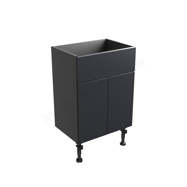 Tavistock Calm Standard 500 Semi  Countertopct Unit & Fascia Matt Dark Grey